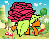 Dibujo Rosa, flor pintado por gabiagus