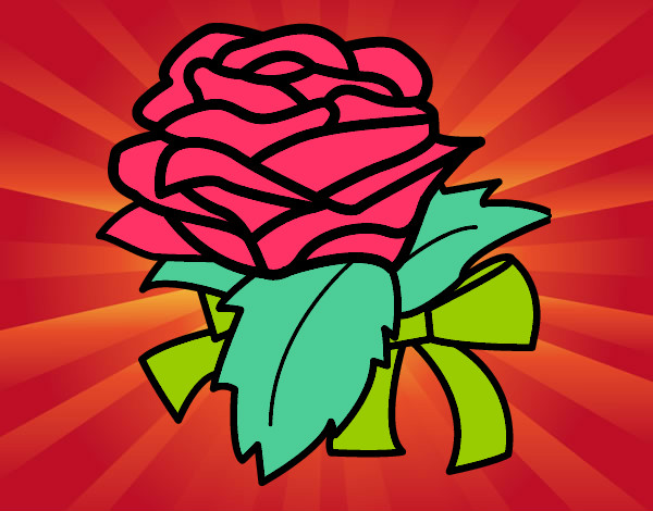 Dibujo Rosa, flor pintado por lorelore