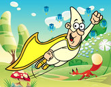 Dibujo Súper héroe volando pintado por nacho-kpo
