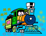 Dibujo Tren divertido pintado por Agusmatuda