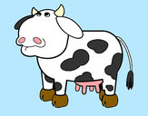 Dibujo Vaca pensativa pintado por patribueno