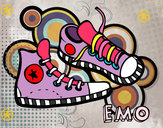 Dibujo Zapatillas pintado por paloma02
