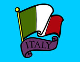 Dibujo Bandera de Italia pintado por elturro
