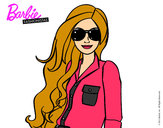 Dibujo Barbie con gafas de sol pintado por fukcencio