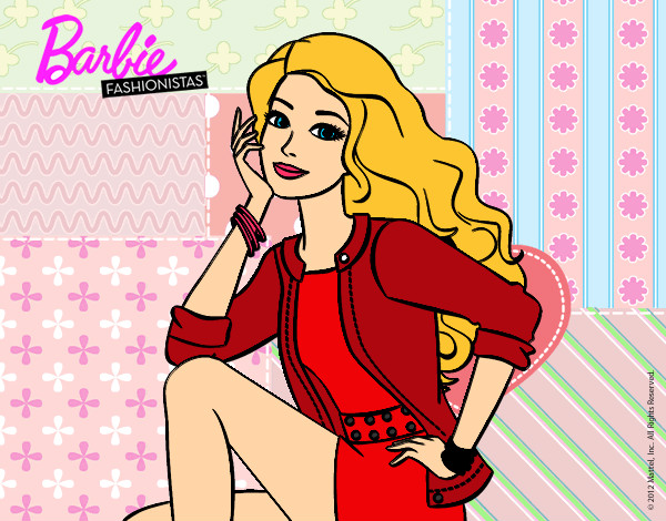 Dibujo Barbie súper guapa pintado por patribueno