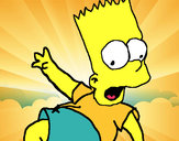 Dibujo Bart 2 pintado por pingo