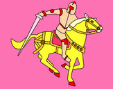 Dibujo Caballero a caballo IV pintado por julio3
