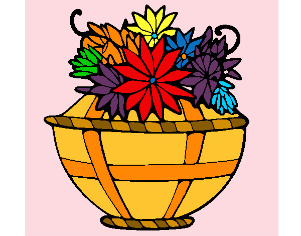 Dibujo Cesta de flores 11 pintado por yesabel