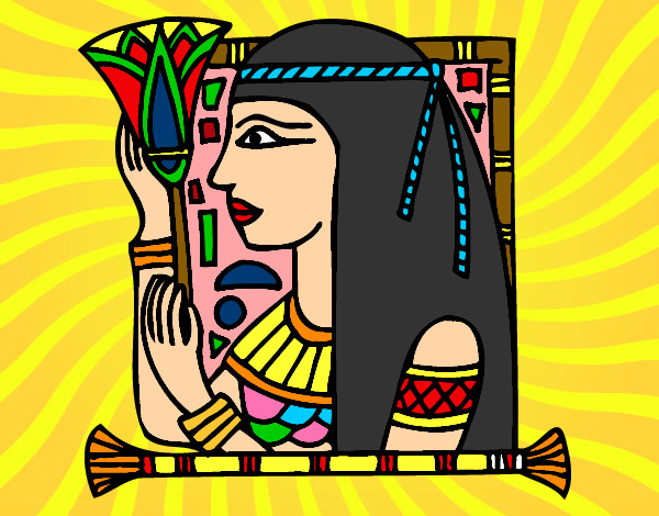 Dibujo Cleopatra pintado por yesabel