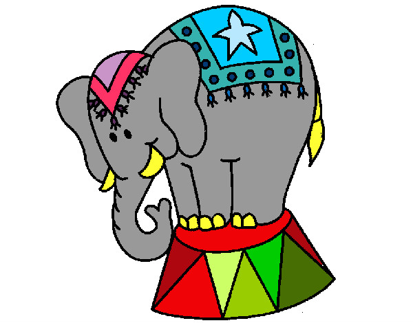 el elefante multicolor