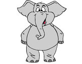 Dibujo Elefante contento pintado por INESNOE