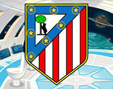 Dibujo Escudo del Club Atlético de Madrid pintado por georgy