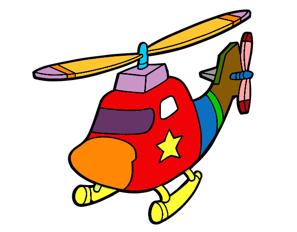 Dibujo Helicóptero con una estrella pintado por JesseStars
