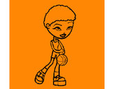 Dibujo Jugadora de básquet pintado por tomivalen