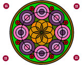 Dibujo Mandala 35 pintado por yesabel