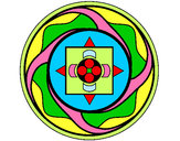 Dibujo Mandala 7a pintado por yesabel