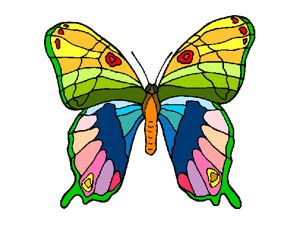 Dibujo Mariposa 7a pintado por yesabel