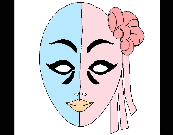 Dibujo Máscara italiana pintado por love1249