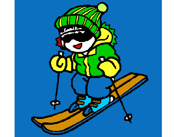  niño esquiando