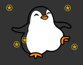 Dibujo Pingüino bailando pintado por videl