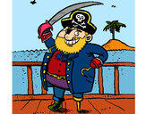 Dibujo Pirata a bordo pintado por chemiml