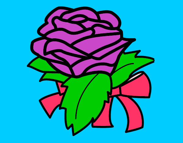 Dibujo Rosa, flor pintado por carolina352