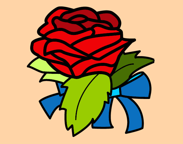 Dibujo Rosa, flor pintado por yesabel