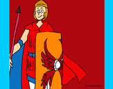 Dibujo Soldado romano II pintado por tadeoxdf