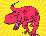 Dibujo Tiranosaurio Rex enfadado pintado por ferchis600