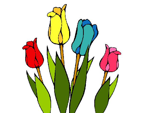 Dibujo Tulipanes pintado por yesabel