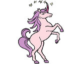 Dibujo Unicornio pintado por Downy