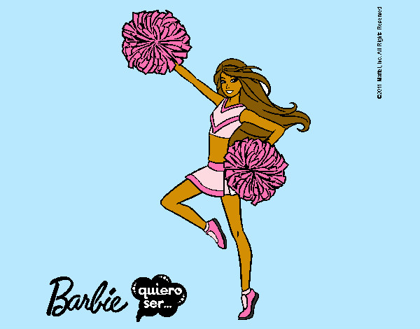 Dibujo Barbie animadora pintado por TiernaNany