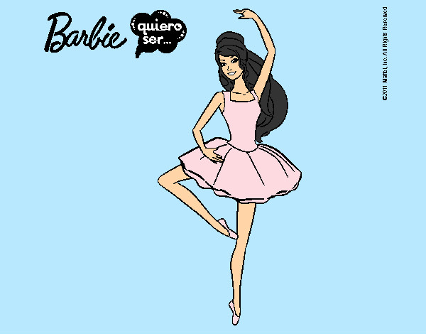 Dibujo Barbie bailarina de ballet pintado por TiernaNany