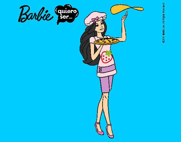 Dibujo Barbie cocinera pintado por TiernaNany