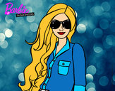 Dibujo Barbie con gafas de sol pintado por milagros52