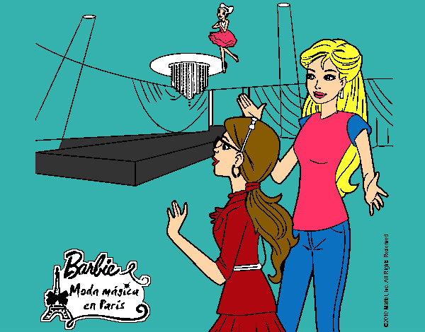 Dibujo Barbie descubre a las hadas mágicas pintado por carcarla