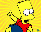 Dibujo Bart 2 pintado por crisaba