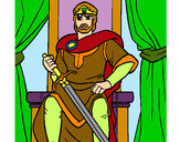Dibujo Caballero rey pintado por yesabel
