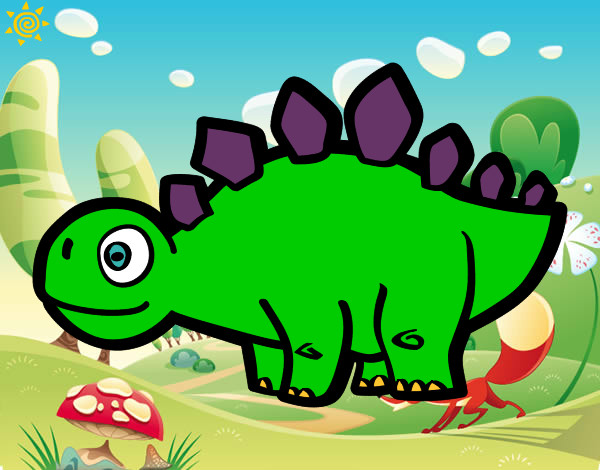 Estegosaurio Verde