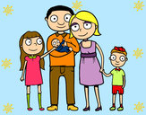 Dibujo Familia unida pintado por Myryan