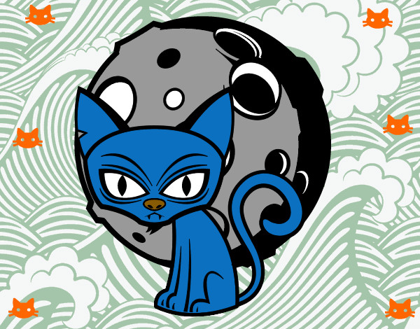 Dibujo Gato tenebroso pintado por fernaotaku