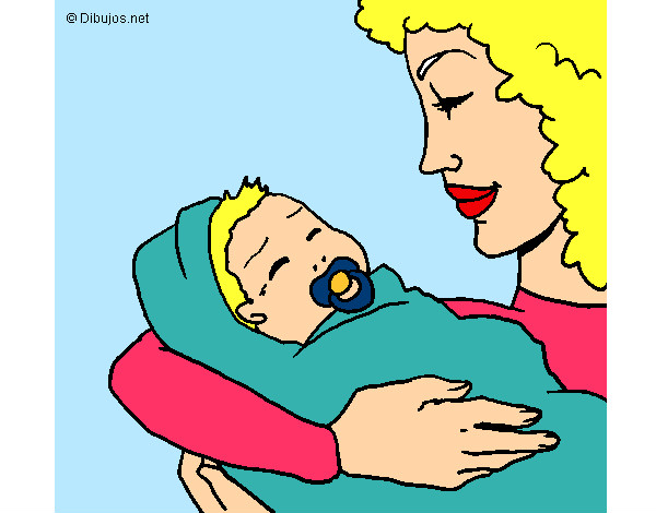Dibujo Madre con su bebe II pintado por tanxita