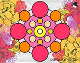 Dibujo Mandala con redondas pintado por xcarritox