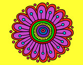 Dibujo Mandala margarita pintado por Beel