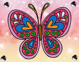 Dibujo Mandala mariposa pintado por Dani129