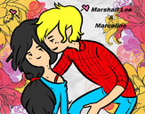 Dibujo Marshall Lee y Marceline pintado por Aniita3