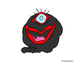 Dibujo Monstruo de un ojo 1 pintado por sebaselgua