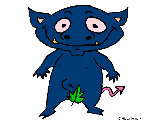 Dibujo Monstruo del bosque pintado por  Sarito