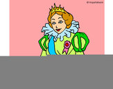 Dibujo Princesa real pintado por yesabel