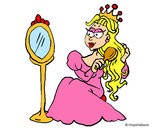 Dibujo Princesa y espejo pintado por Rake333